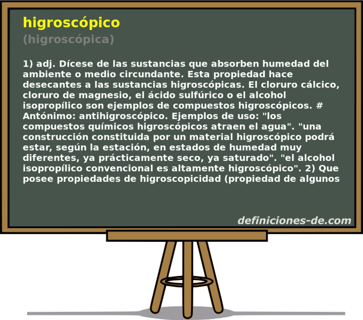 Que es higroscopico Que es higroscopico